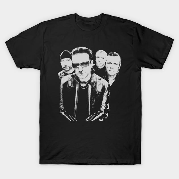 U2 // 80s Retro Music Fan T-Shirt by Number 17 Paint